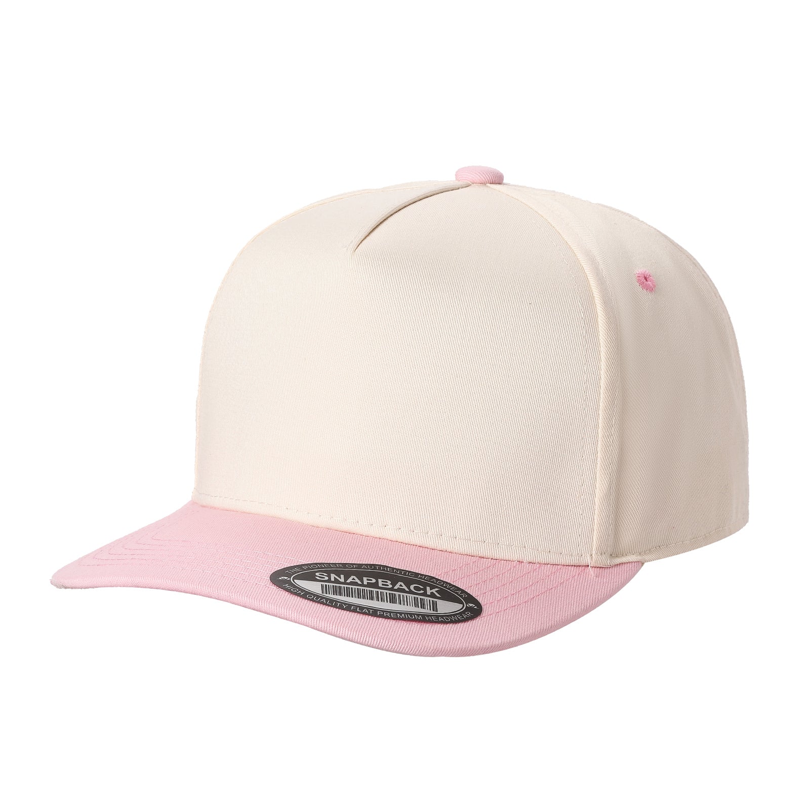 5panel Twill Snapback 100% Cotton - NAVY - Burzip Wholesale
