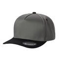 TCBLK-5 Panel Black Color Snapback Baseball Cap - selected color - Burzip Wholesale