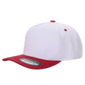 5panel Solid with Under Bill Colored Blank Caps Tcoa - KHAKI/CHARCOAL - Burzip Wholesale