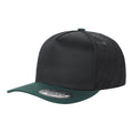 TCBLK-5 Panel Black Color Snapback Baseball Cap - selected color - Burzip Wholesale