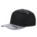 TCBLK-5 Panel Black Color Snapback Baseball Cap - selected color - Burzip Wholesale