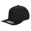 TCBLK-5 Panel Black Color Snapback Baseball Cap - L.GREY/BLACK - Burzip Wholesale