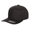 TCBLK-5 Panel Black Color Snapback Baseball Cap - RED/BLACK - Burzip Wholesale