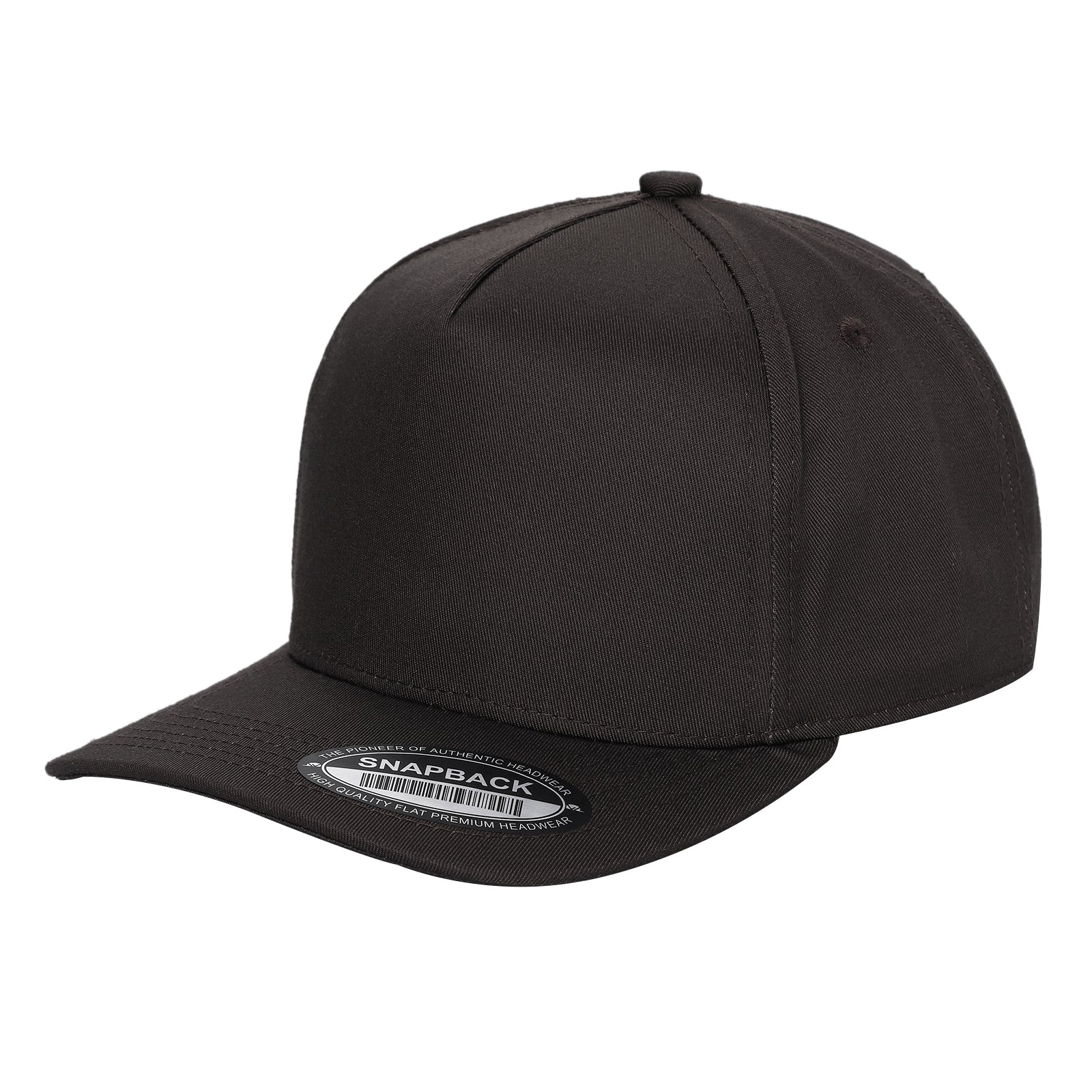 TCBLK-5 Panel Black Color Snapback Baseball Cap - RED/BLACK - Burzip Wholesale