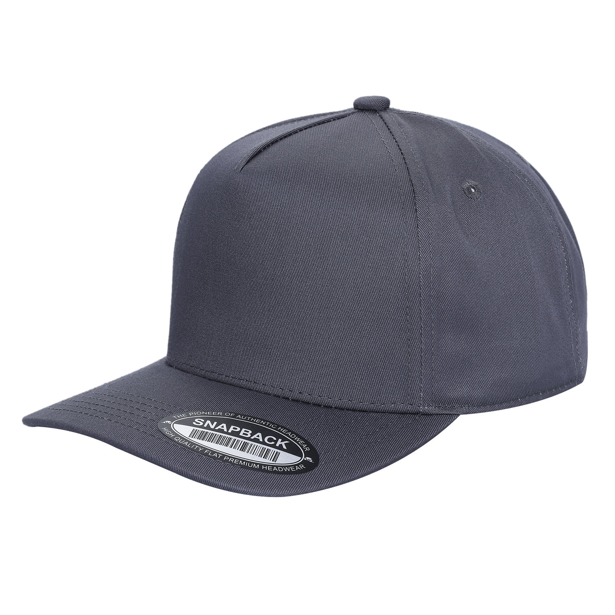 TCBLK-5 Panel Black Color Snapback Baseball Cap - selected color - Burzip Wholesale
