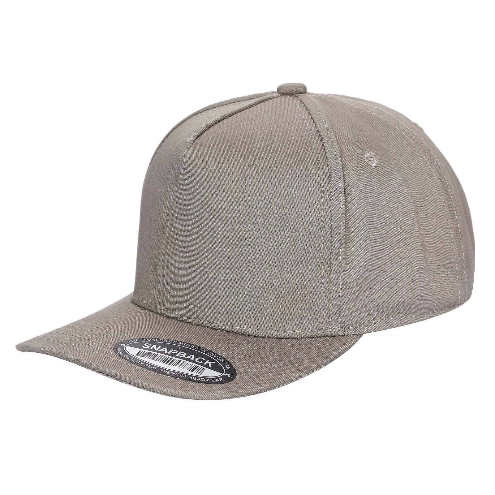 TCBLK-5 Panel Black Color Snapback Baseball Cap - selected color - Burzip Wholesale