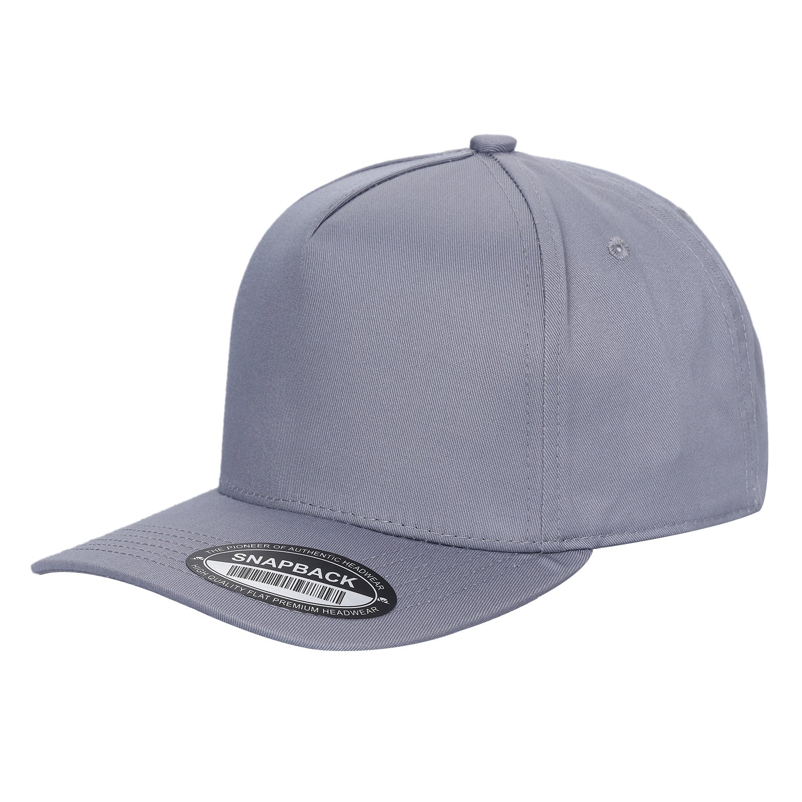 TCBLK-5 Panel Black Color Snapback Baseball Cap - selected color - Burzip Wholesale