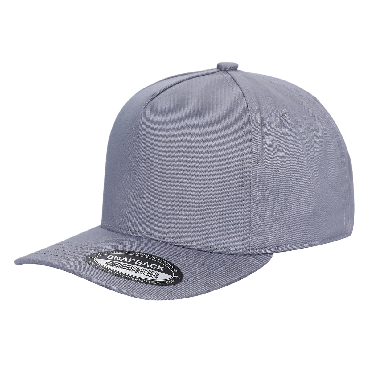 TCBLK-5 Panel Black Color Snapback Baseball Cap - selected color - Burzip Wholesale