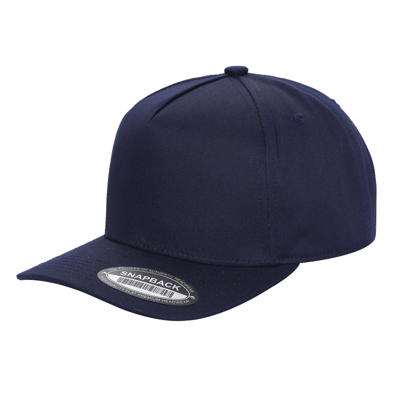TCBLK-5 Panel Black Color Snapback Baseball Cap - selected color - Burzip Wholesale