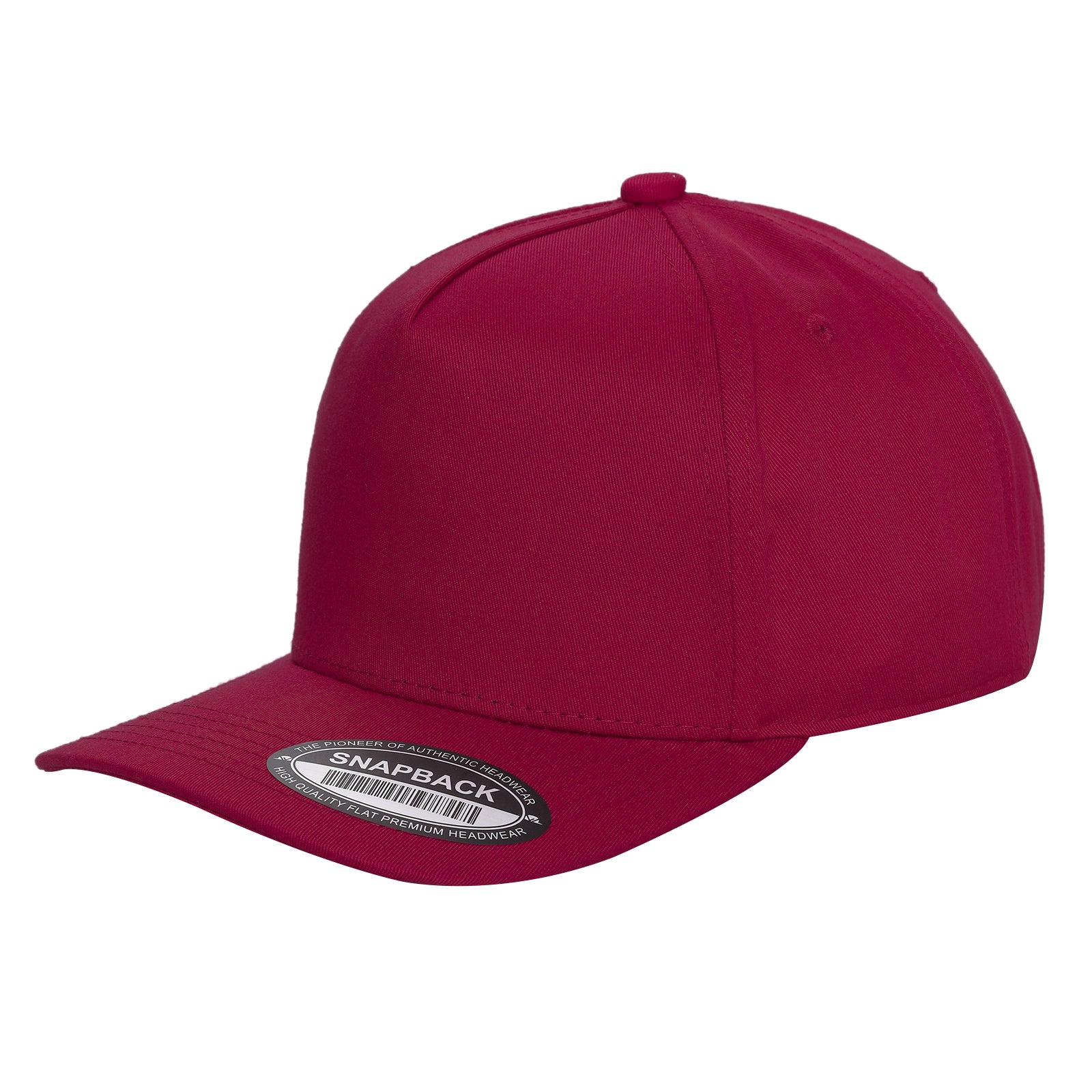 TCBLK-5 Panel Black Color Snapback Baseball Cap - selected color - Burzip Wholesale