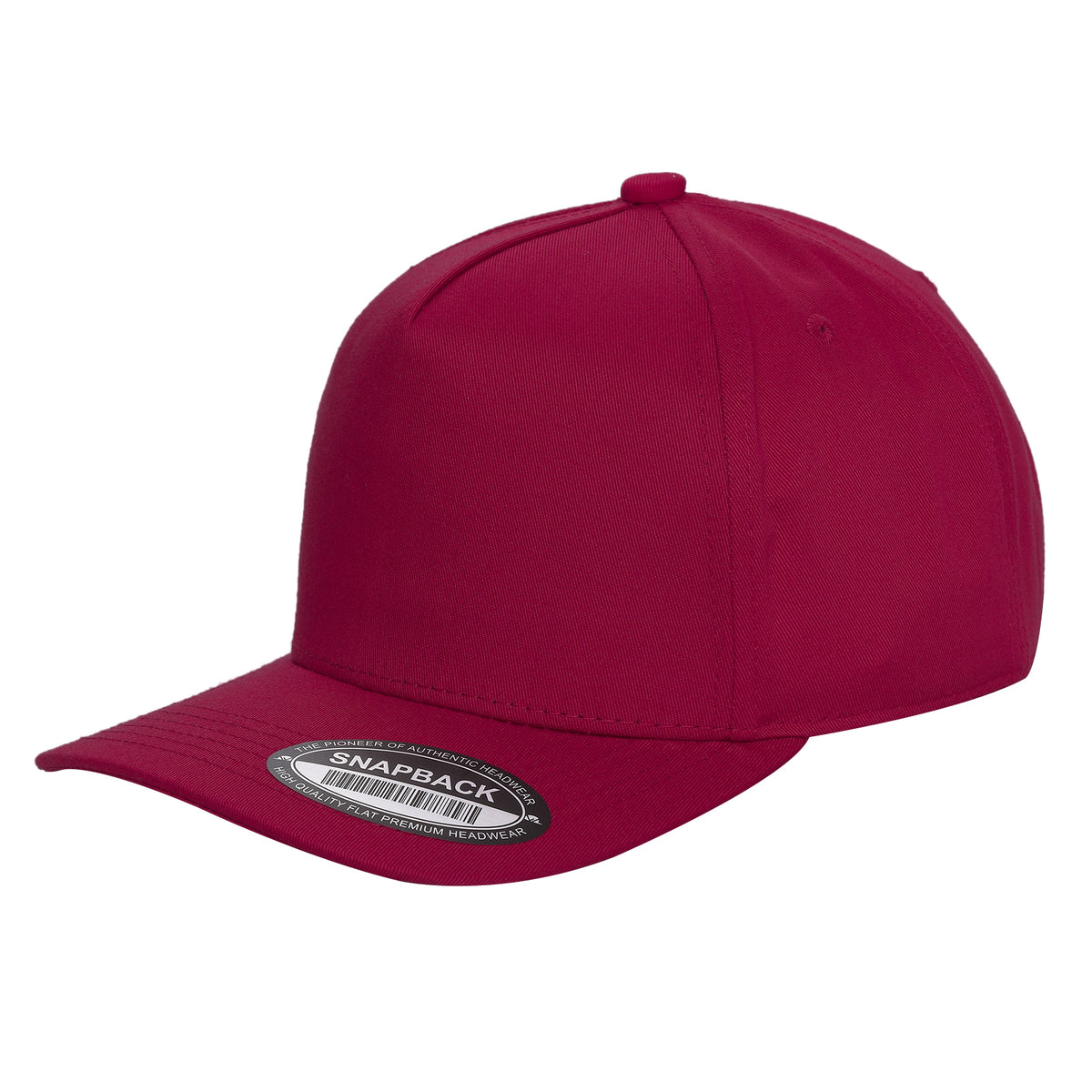 TCBLK-5 Panel Black Color Snapback Baseball Cap - selected color - Burzip Wholesale