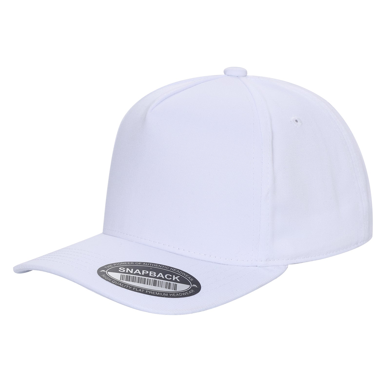 TCBLK-5 Panel Black Color Snapback Baseball Cap - selected color - Burzip Wholesale