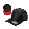 SATIN CROWN & SUEDE BILL 5PANEL SNAP BACK-PREPACK tcsts - BLACK/ROYAL02 - Burzip Wholesale