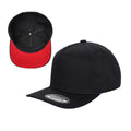 TCBLK-5 Panel Black Color Snapback Baseball Cap - selected color - Burzip Wholesale