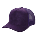 5Panel Suede Front Mesh Back Trucker Cap for Burning Art sum 520 - SAND - Burzip Wholesale