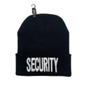 LONG BEANIE W/EMBROIDERY (SECURITY) - WHITE EMBROIDERY - Burzip Wholesale