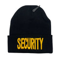 LONG BEANIE W/EMBROIDERY (SECURITY) - GOLD EMBROIDERY - Burzip Wholesale
