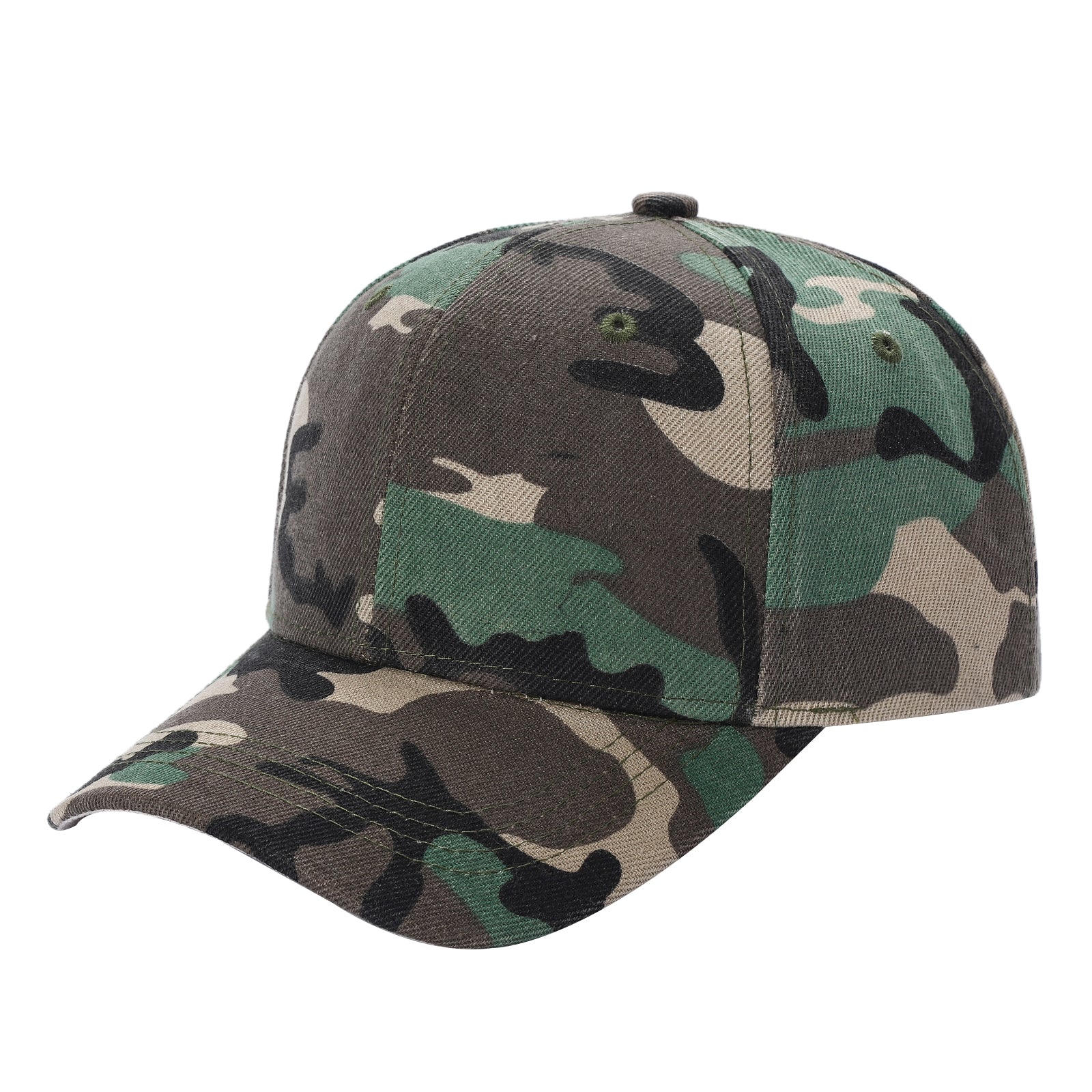 Camouflage Snapback or Buckle Velcro Adjustable Hat Camo Baseball Cap - V1-CAMO - Burzip Wholesale