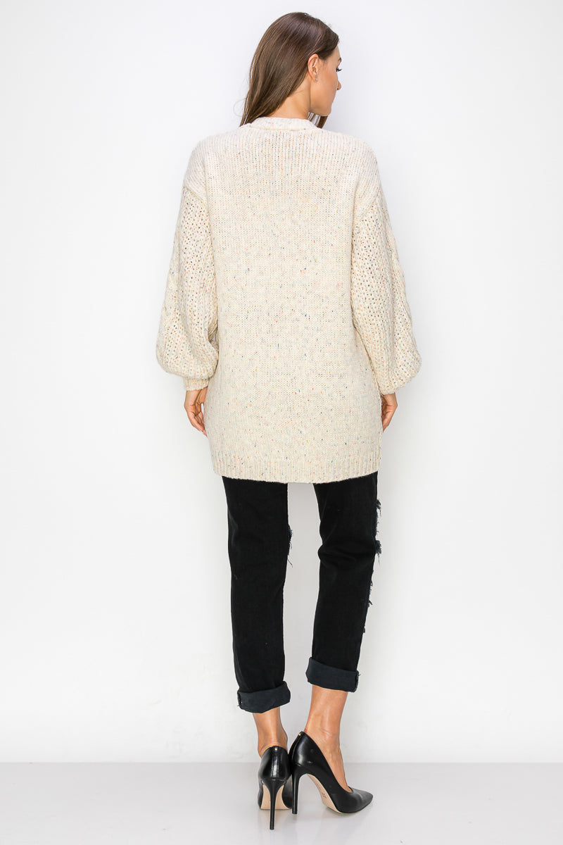 WC0012-CHUNKY SWEATER CARDIGAN - selected color - Burzip Wholesale