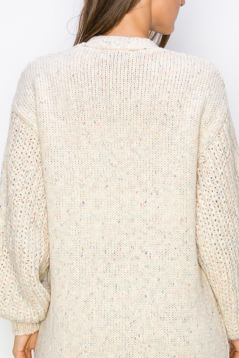 WC0012-CHUNKY SWEATER CARDIGAN - selected color - Burzip Wholesale