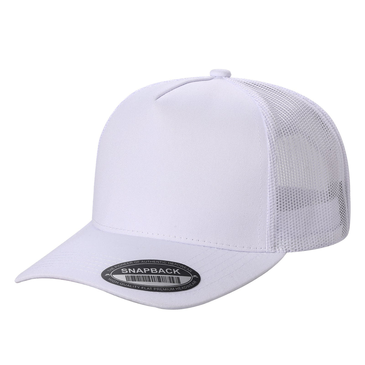 5panel Twill Crown Tracker Mesh Snapback Solid 5trtm - D.GREY - Burzip Wholesale
