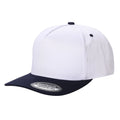 5panel Twill Snapback 100% Cotton - RED/BLK - Burzip Wholesale