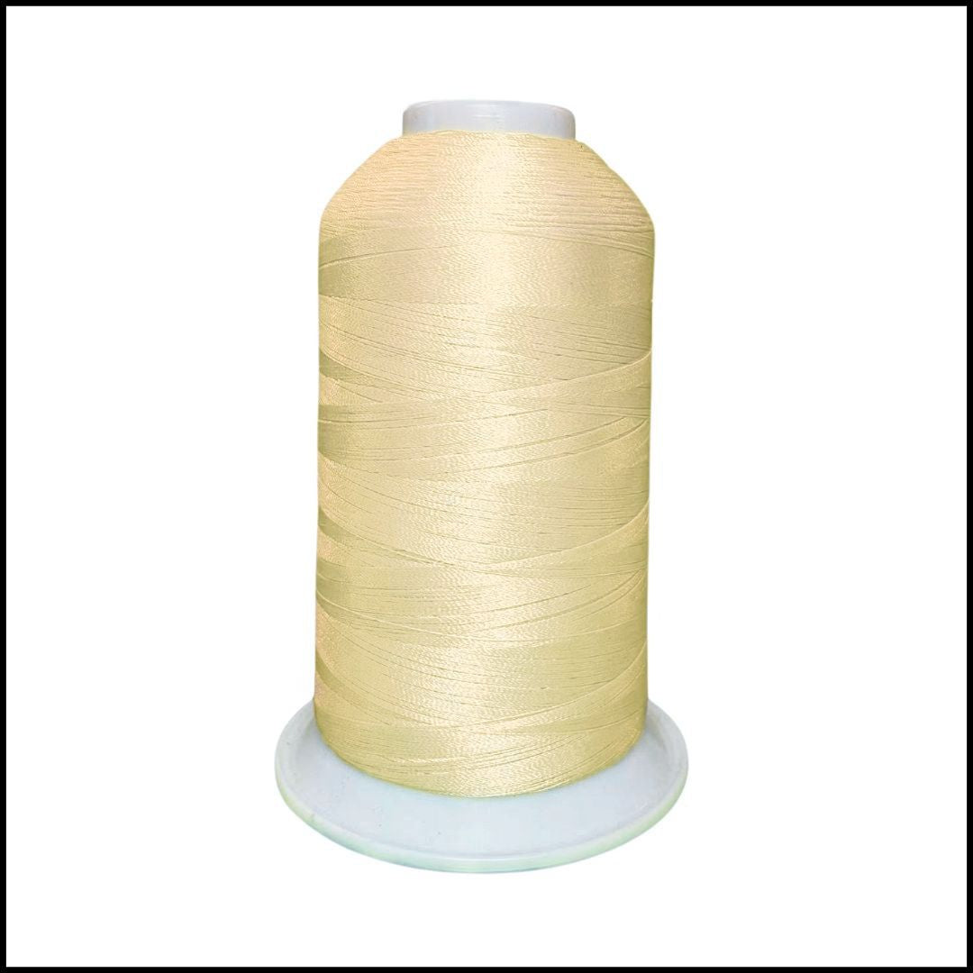 EMBROIDERY THREAD POLY 5000YDS (YELLOW TONE)-$5 - VG805-WHITE - Burzip Wholesale