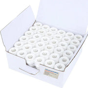 Bobbin Thread (1case=) - WHITE - Burzip Wholesale