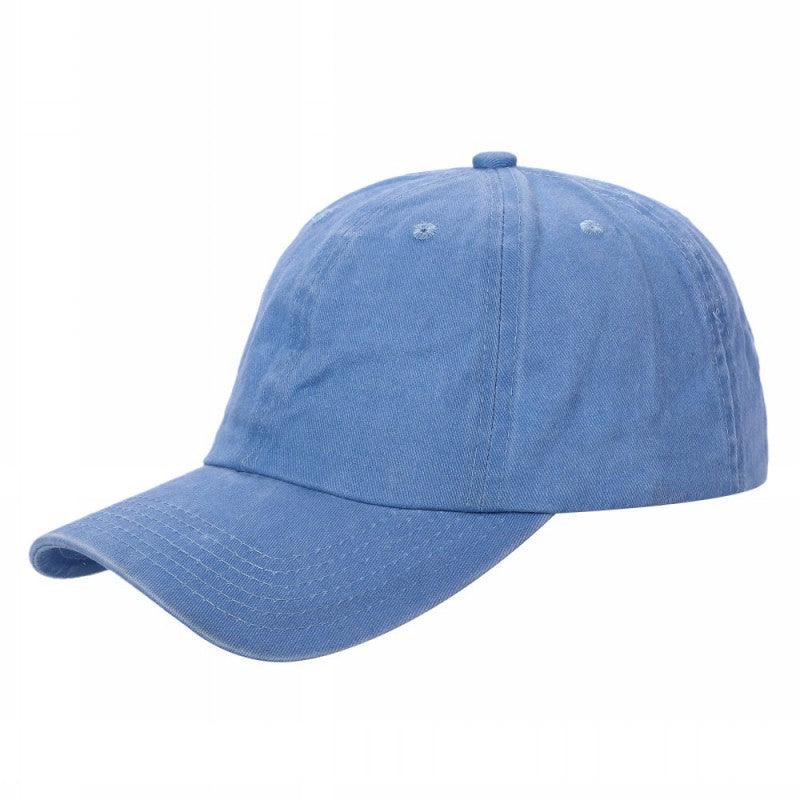 Pigment Dyed Dad Hat with Buckle Adlustable Blank Caps Pdh - Purple - Burzip Wholesale