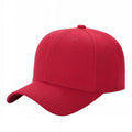 6 Panel Velcro pain Caps v1 - H.pink - Burzip Wholesale