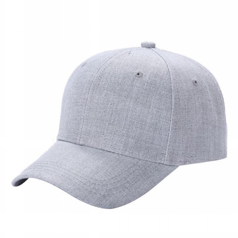 6 Panel Velcro pain Caps v1 - D.grey - Burzip Wholesale