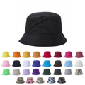 Solid Blank Bucket Hats - Black - Burzip Wholesale