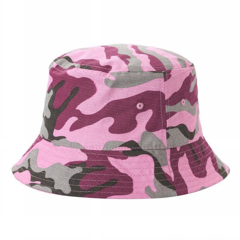 Solid Blank Bucket Hats - pink camo - Burzip Wholesale