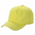 Cotton Dad Hat Solid 6panel Buckle Adjustable Blank Caps Cdh - Yellow - Burzip Wholesale
