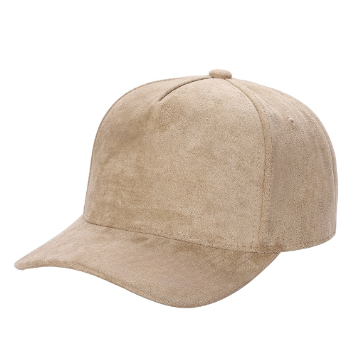 5panel Whole Suede Fabric Snapback Blank Hats 5suede - KHAKI - Burzip Wholesale
