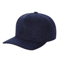 5panel Whole Suede Fabric Snapback Blank Hats 5suede - NAVY - Burzip Wholesale