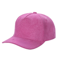 5panel Whole Suede Fabric Snapback Blank Hats 5suede - D.PINK - Burzip Wholesale