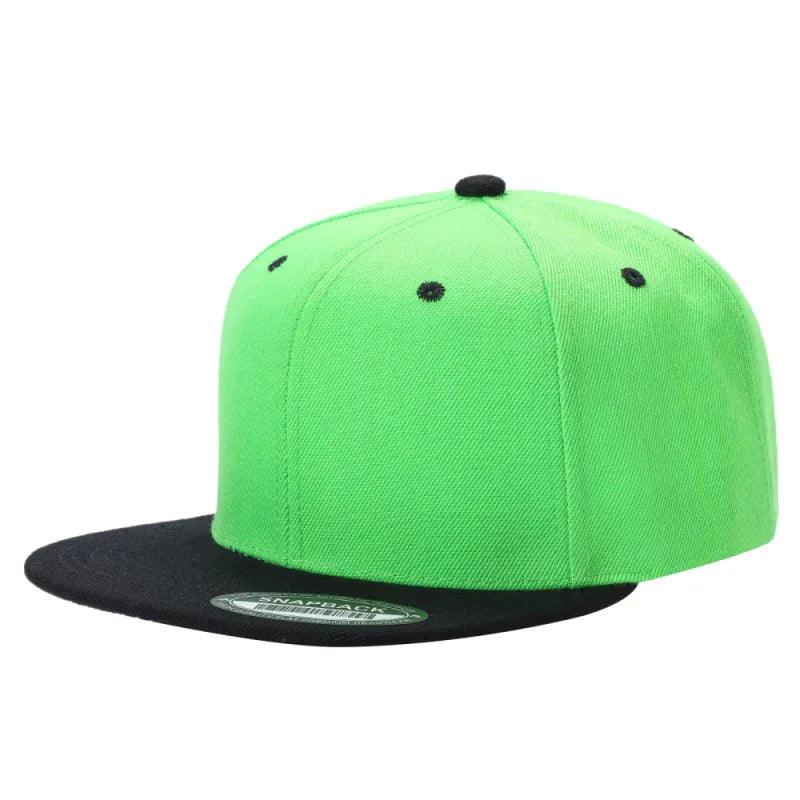 PS-POLY SNAPBACK FLAT BILL - BLACK - Burzip Wholesale