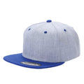 PS-POLY SNAPBACK FLAT BILL - NAVY/L.GREY - Burzip Wholesale