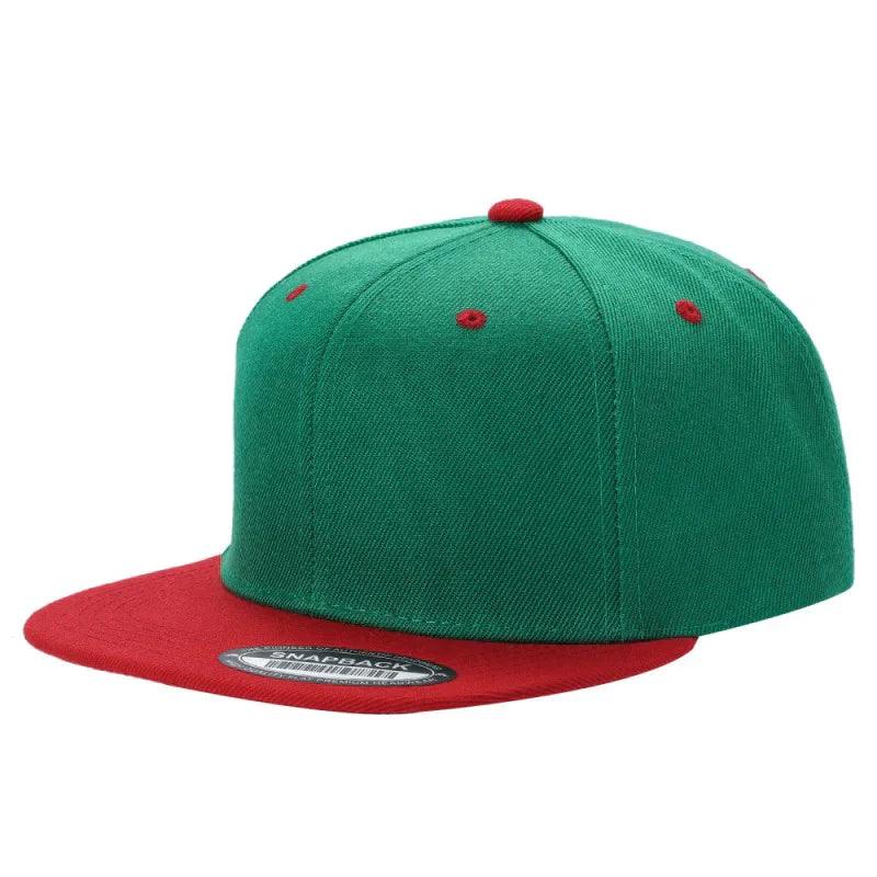 PS-POLY SNAPBACK FLAT BILL - RED/K.GREEN - Burzip Wholesale