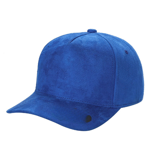 5panel Whole Suede Fabric Snapback Blank Hats 5suede - ROYAL - Burzip Wholesale