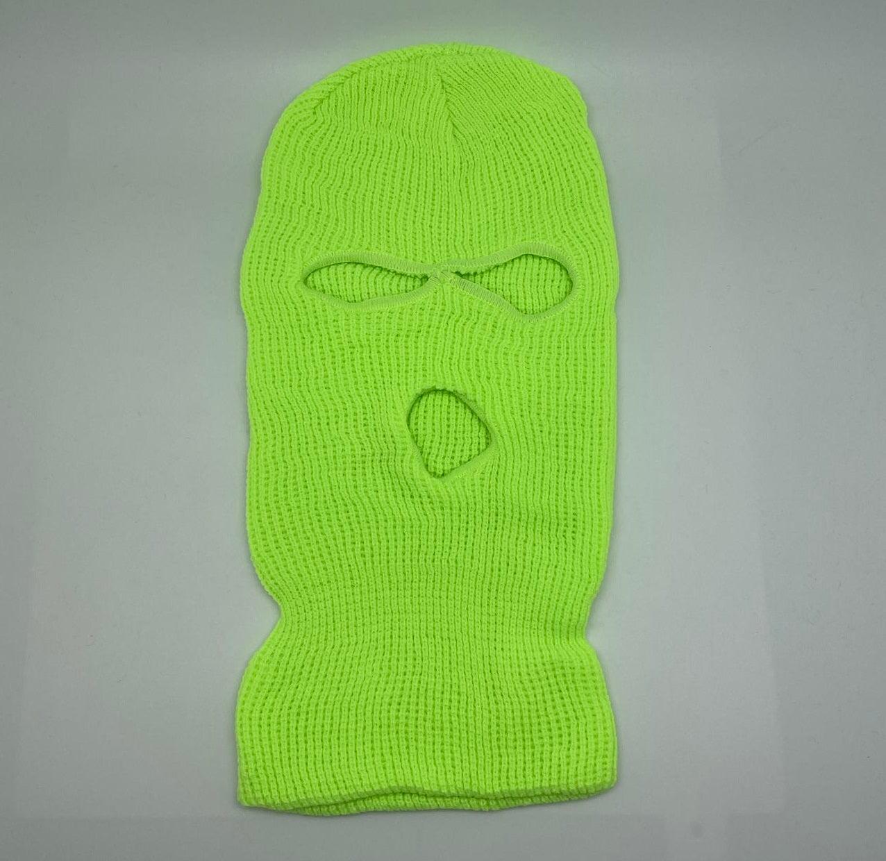 SKI MASK-pc-KNITTED SKI Mask (3Hole&1Hole)-$4/pc - 3Hole-White - Burzip Wholesale
