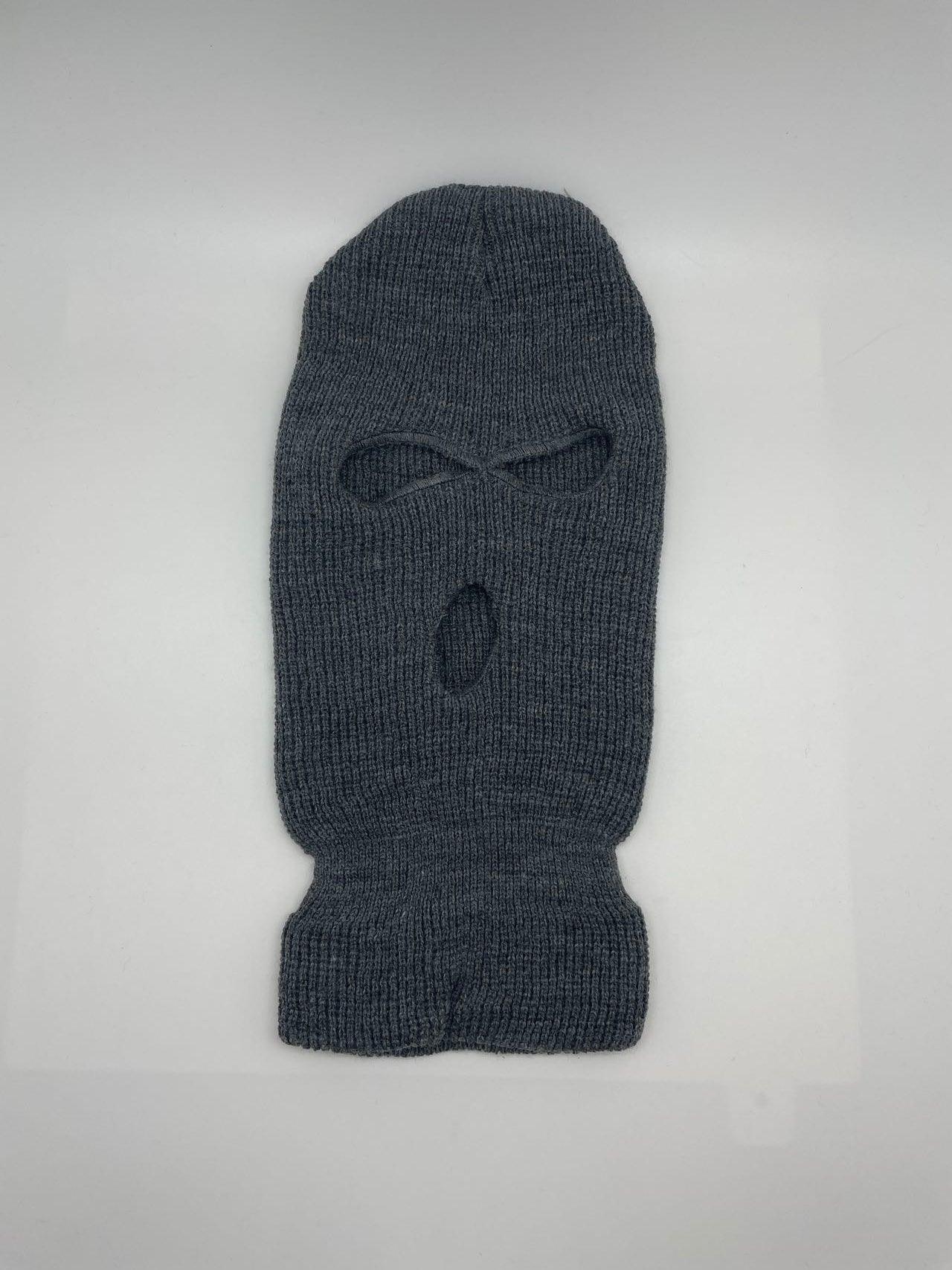 SKI MASK-pc-KNITTED SKI Mask (3Hole&1Hole)-$4/pc - 1 Hole-BLK - Burzip Wholesale