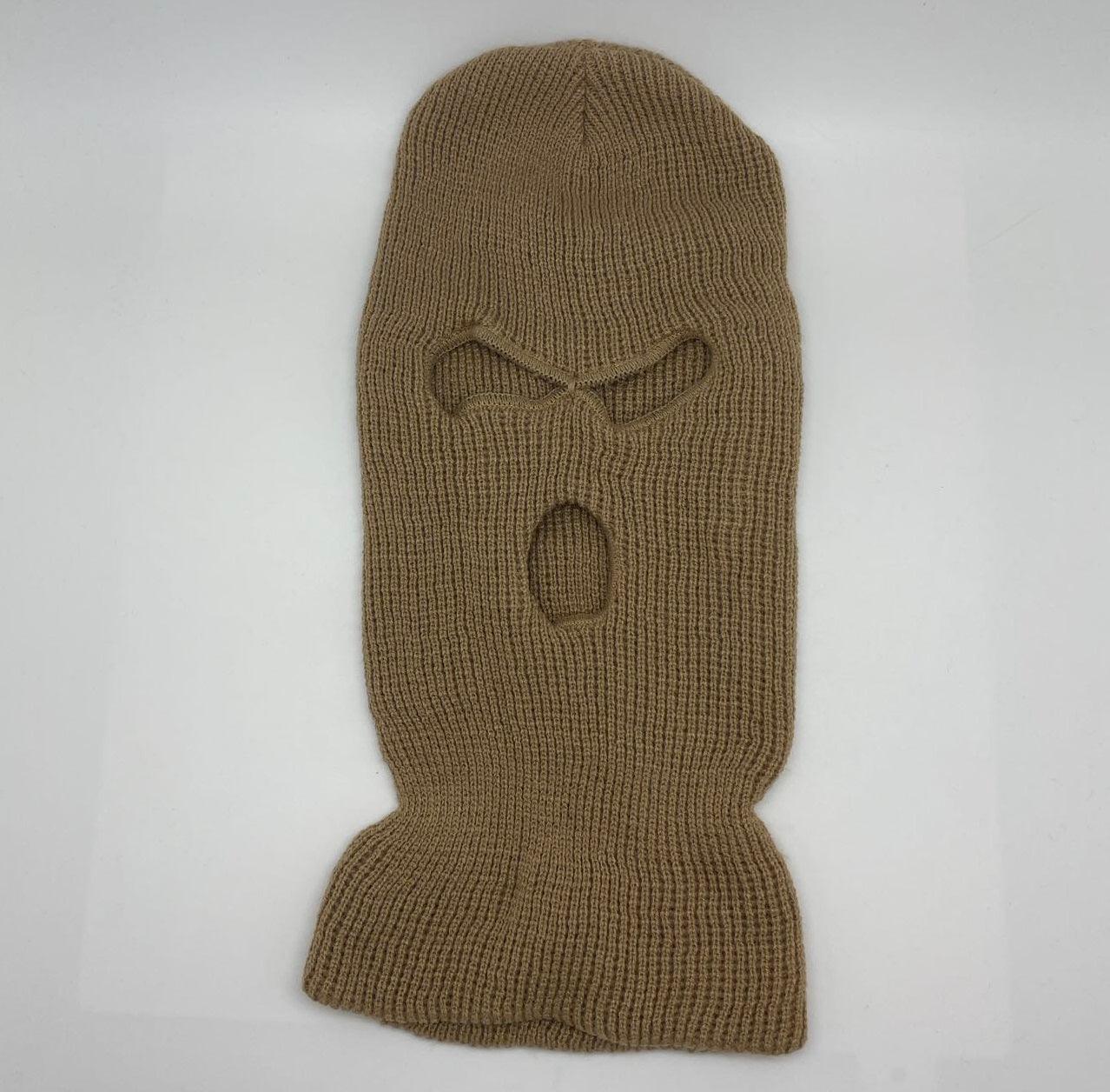 SKI MASK-pc-KNITTED SKI Mask (3Hole&1Hole)-$4/pc - 1 Hole-RED - Burzip Wholesale