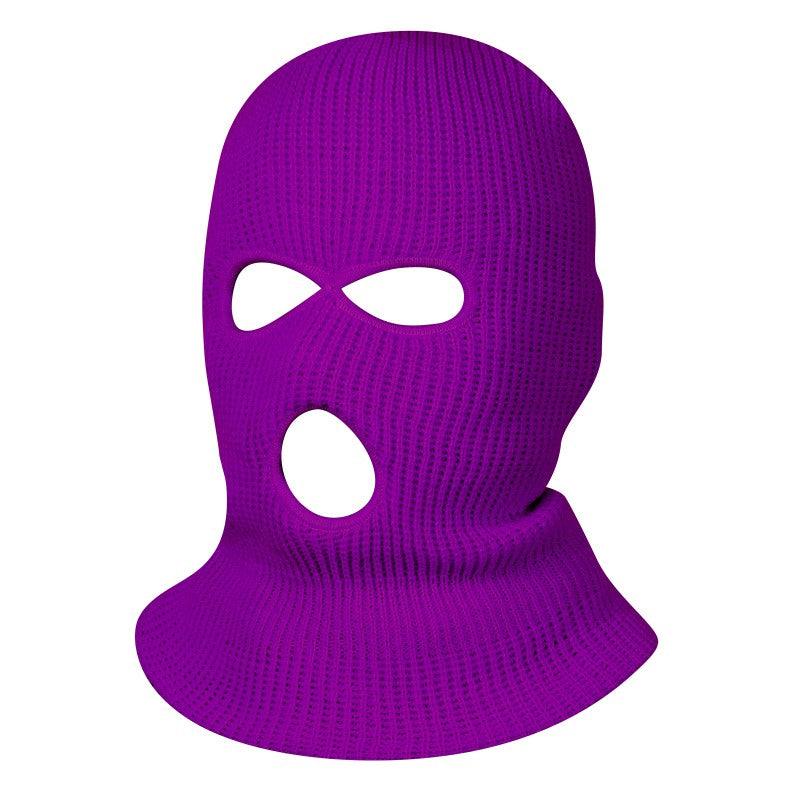 SKI MASK-pc-KNITTED SKI Mask (3Hole&1Hole)-$4/pc - selected color - Burzip Wholesale