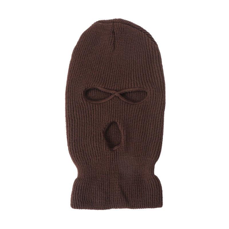 SKI MASK-pc-KNITTED SKI Mask (3Hole&1Hole)-$4/pc - 3Hole-D.green - Burzip Wholesale