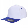 5panel Solid with Under Bill Colored Blank Caps Tcoa - L.GREY/NAVY - Burzip Wholesale