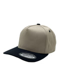 5panel Solid with Under Bill Colored Blank Caps Tcoa - D.GREEN/KHAKI - Burzip Wholesale