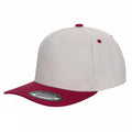5panel Twill Snapback 100% Cotton - TAN/BLK - Burzip Wholesale