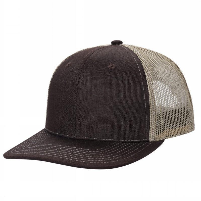 TRTM2-DZ-TWILL FABRIC WITH MESH BACK 2TONE CAPS - Charcoal/k.green - Burzip Wholesale
